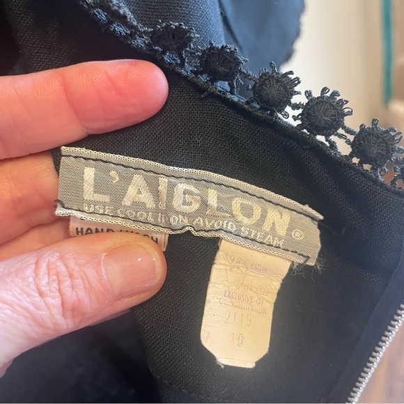 Vintage LAIGLON Cinch Waist 50s 60s Midi Sheath Dress Small - Picture 5 of 7